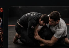 Grappling athletes training